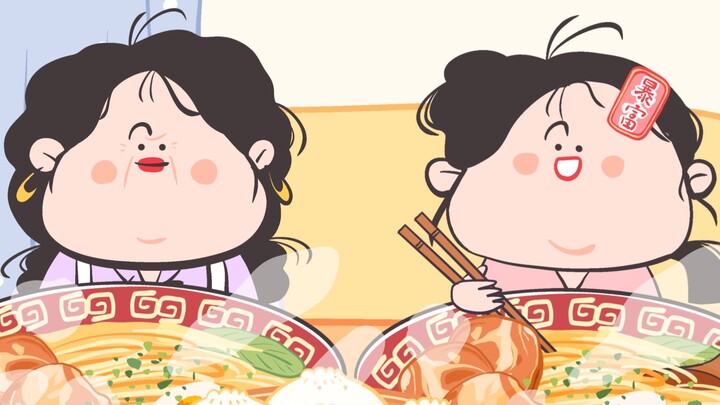 -Yoki Family Animation Series｜My mom and I’s immersive steamed buns and noodle soup~