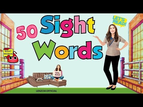 50 Basic Sight Words  - Dolch Sight Words