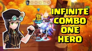 lost saga Infinity combo one hero dari Magic Enginer ngeri