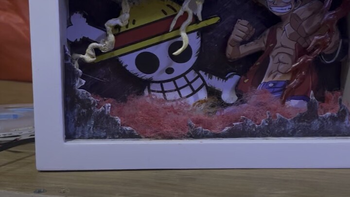 One Piece Shadow Box my Artwork #shadowbox #onepiece #art #artworks #kom
