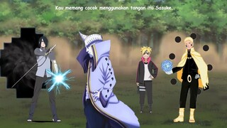 Sasuke 2 tangan dan 2 mata rinnegan - Naruto mode rikudo kekuatan 9 biju, mampukah melawan isshiki