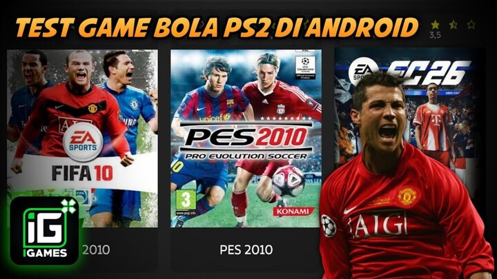 COBA GAME PES PS2 TERBAIK DI HP KENTANG!