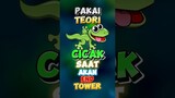 Teori cicak dengan cara nempelin tembok saat akan end tower 🙌✍️ #contentcreatormlbb #wiamungtzy