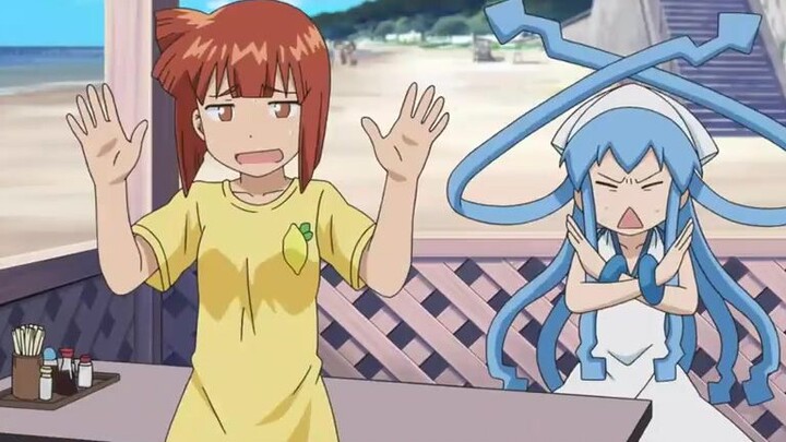 The eldest sister bluntly said that she is an ordinary girl. Just when Squid Girl wanted to complain