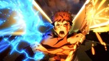 Mash-up of burning scenes of animes