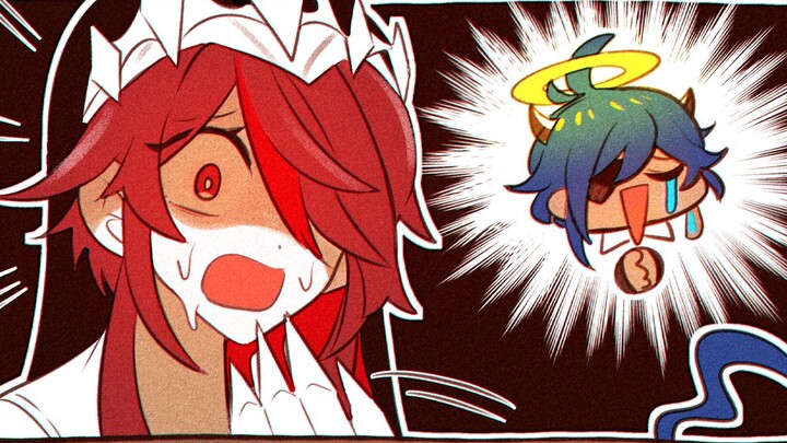 [Russian Dubbing Version] Genshin Impact Comic #15 "Klee & Kaeya" Genshin Impact / SilverTatsu