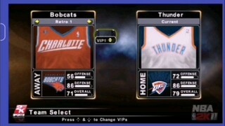 NBA 2K11 (USA) - PSP (CHA vs OKC, Finals) Matsu Player