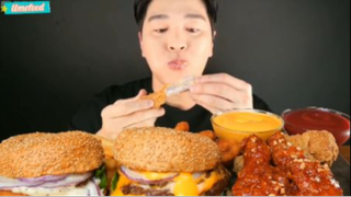 Bánh mì kẹp thịt và đồ ăn kèm phần 2 #mukbang