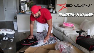 E-WIN RACING GAMING CHAIR UPGRADE! UNBOXING & REVIEW!