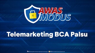 #AwasModus  Telemarketing BCA Palsu