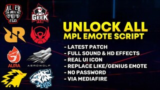 Unlock All MPL Emote Script No Password - Full Sound & HD Effects with Real UI Icon | Mobile Legends
