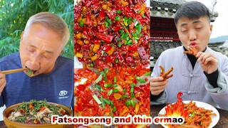 FatSongsong and ThinErmao eat spicy comedy PK in various places | mukbang | DONA 도나 | chinese food