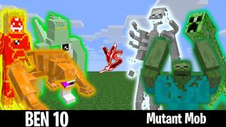 MUTANT VS BEN 10 ALIENS IN MINECRAFT | Most Awesome Battle | Can Ben 10 Aliens Defeat Minecraft Mob