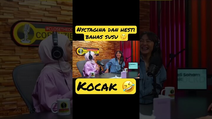 Kelucuan nyctagina & hesti di podcast OM DED part 5 #shorts #podcast #podcastdeddycorbuzier