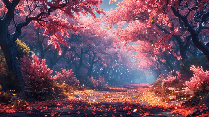 As you step into this forest, the restlessness and anxiety in your heart slowly fade away, replaced 