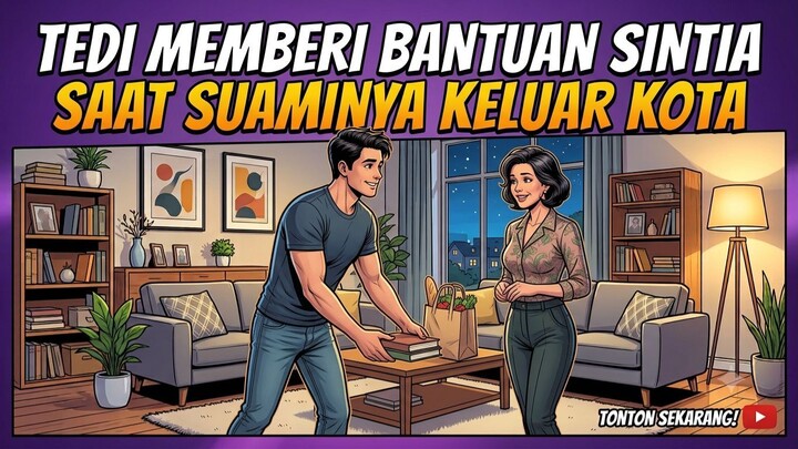 Tedi Memberi Bantuan Sintia Saat Suaminya Keluar Kota