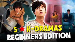 TOP 5 KDRAMAS TO WATCH AS A BEGINNER!!