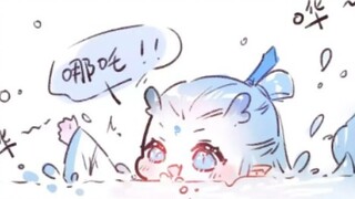 [Nezha lotus root cake] (Short run) I heard that when dragons are bored, they can pick their horns t