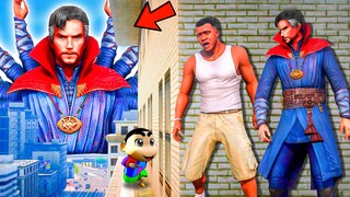 Franklin and Shinchan & Pinchan play HIDE AND KILL with Squid Game Doll In GTA 5