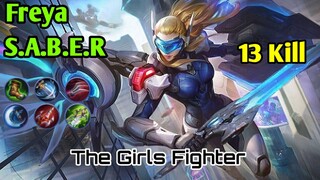 Freya S.A.B.E.R vs Chou.... Chou dibikin Frustasi | MLBB Mobile Legend