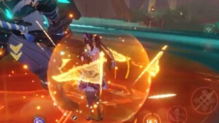 Demonstration of the charging cycle of Yunjin and Kitain's ten characters