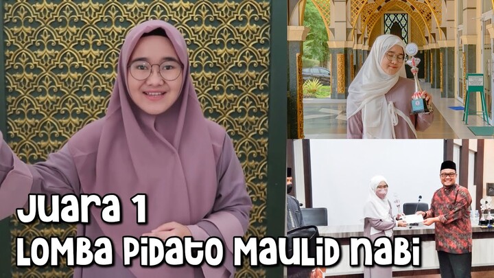 JUARA 1 LOMBA PIDATO MAULID NABI MUHAMMAD SAW | +cuplikan pengumuman deg deg..