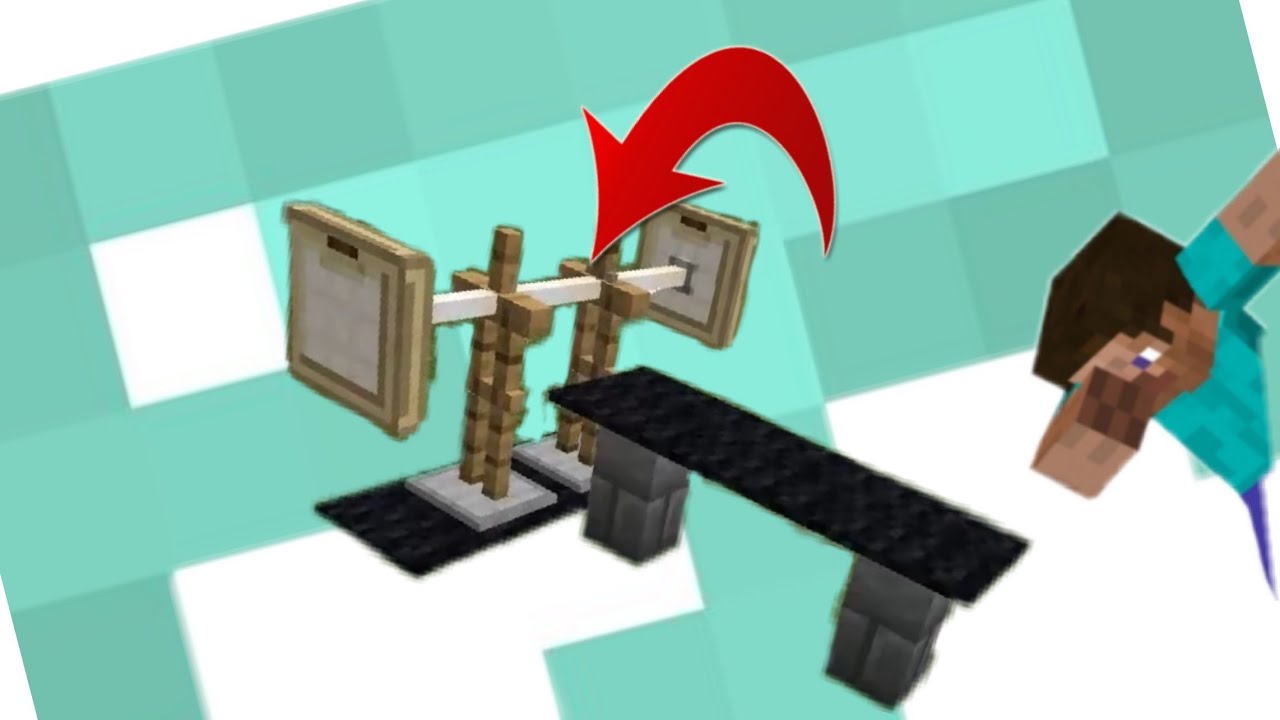 Minecraft How To Make A Bench Press Gym Equipment Bilibili