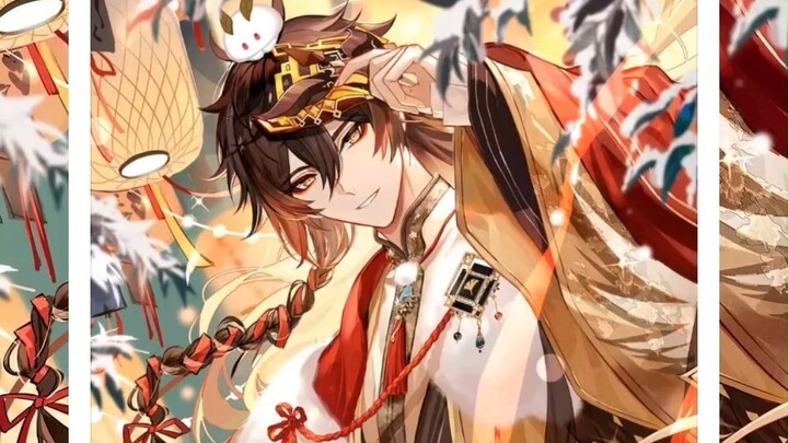 [live2d dynamic] A wallpaper of Zhongli from Genshin Impact