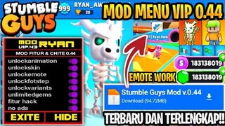 TERBARU‼️ Stumble Guys Mod Apk Versi 0.44 Emote Bisa Di Pakai, Unlock All Skin, Fitur Terlengkap