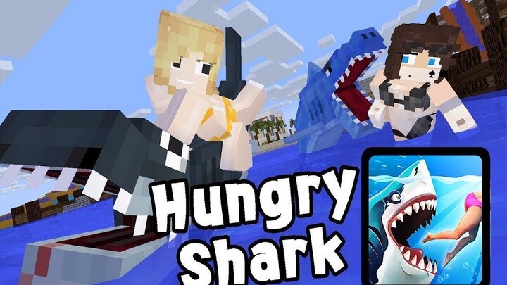 [Cooked Meat][Batman4014]Hungry Shark World[Minecraft Animation]