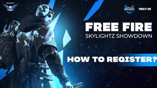 HOW TO REGISTER | FREE FIRE SKYLIGHTZ SHOWDOWN | 2,00,000 NRS PRIZEPOOL