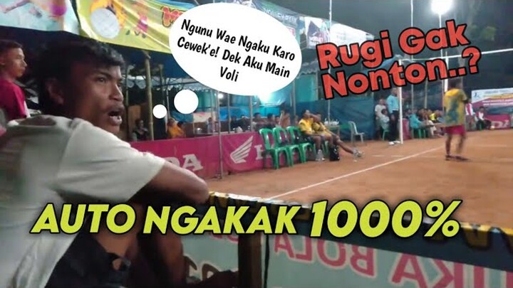 DIJAMIN NGAKAK..!!  PENONTON VOLI LUCU & KOCAK BIKIN SAKIT PERUT.