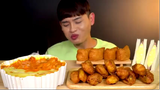 mukbang bánh và thịt #amthuc #monngon