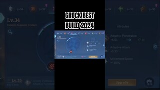 Grock Best Build 2024 #shorts #mlbb
