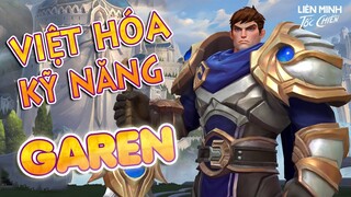 Garen, tiêu điểm tướng, Việt hóa kỹ năng | Liên Minh Tốc Chiến - Wild Rift