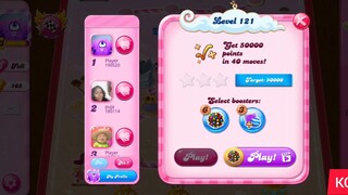 CANDY CRUSH SAGA LEVEL 121 (NEW VERSION)
