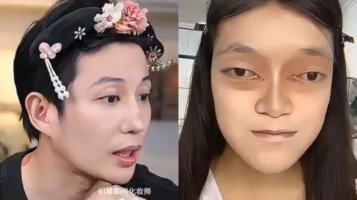 So funny—sure it’s not reverse tutorial? [Zhang Yu Teaches Makeup]