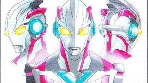 [Ultraman X] Draf desain konsep gambar dengan gaya berbeda