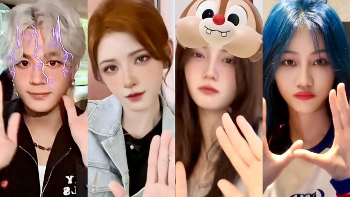 الإصدار الثاني! 4 نجوم من الوسط الفني الصيني يؤدون رقصة الإيماءات نفسها! هل أصبح الجميع لطيفين؟