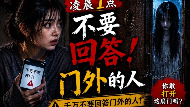 《凌晨一点，千万不要回答门外的人！》