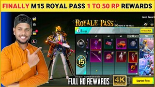 Finally 😍 Month 15 Royal Pass 1 TO 50 RP Rewards | M15 RP Bgmi & Pubg | M15 Royal Pass