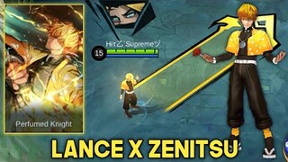 LANCELOT SKIN SCRIPT AS ZENITSU WITH FRAME | ABC FOLDER - MOBILE LEGENDS