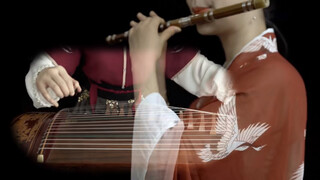 Memainkan <Shuang Mian Yan Xun> dengan Guzheng & seruling & drum