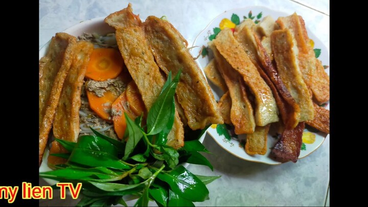 Cách nấu bún cua chả nhà trang thơm ngon mọi người đều thích món này#mylientv#cá