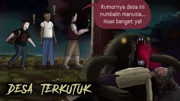 Ngonten di Desa Terkutuk - Orang luar dijadikan tumbal #HORORMISTERI _ Kartun Hantu