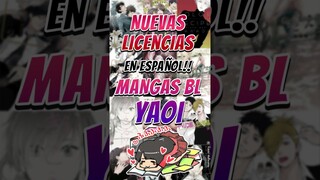 Nuevas licencias en ESPAÑOL Mangas BL Yaoi #shorts #bl