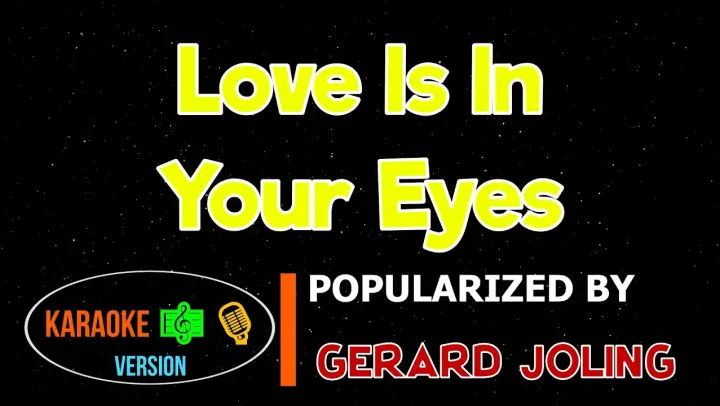 Love Is In Your Eyes - Gerard Joling | Karaoke Version |HQ ▶️♬♪🎤