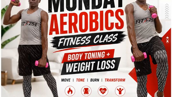 Body Toning Aerobics Fitness Class: Body Toning weight loss workout