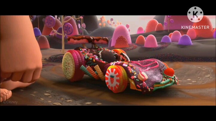 Wreck If Ralph Ralphoid Maryxemnan Destroys Vanellope's Kart Saves Kerchak