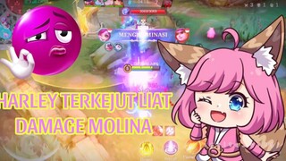 HARLEY TERKEJUT LIAT DAMAGE MOLINA WKWKWK